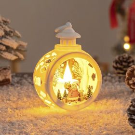 Christmas Decorations For Home Santa Claus Snowman Lantern Light Christmas Tree Ornaments