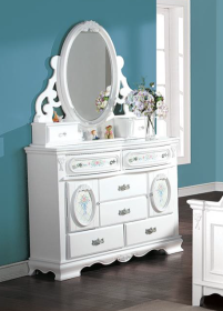 ACME Flora Dresser (Door), White Finish BD01641