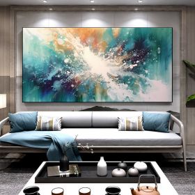 Hand Painted Oil Painting Large Acrylic Oil Painting On Canvas Abstract Painting Canvas Original abstract canvas wall art contemporary Painting For Li (style: 01, size: 50x100cm)