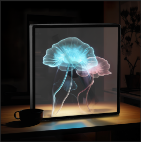 3D Hologram Projection Light (size: 3D FAN with Frame)