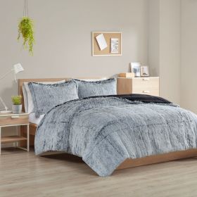 Shaggy Long Fur Comforter Mini Set (Color: as Pic)