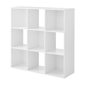 11" 9-Cube Storage Organizer (Color: White)